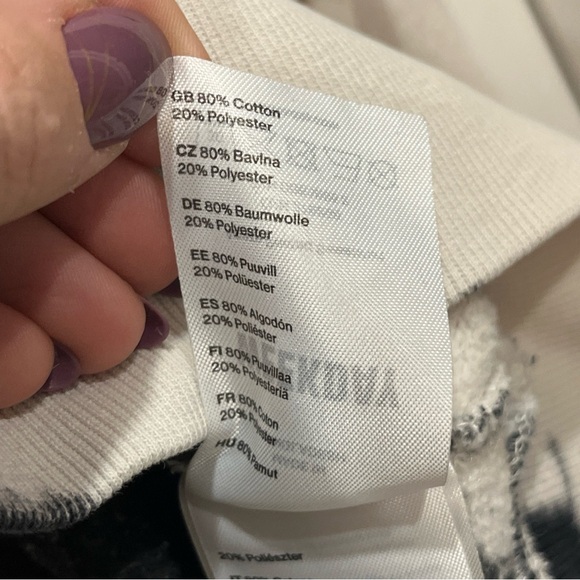 Weekday Women’s Amaze Printed Cotton Tie-Dye Crewneck Sweatshirt Size Small - Picture 10 of 11